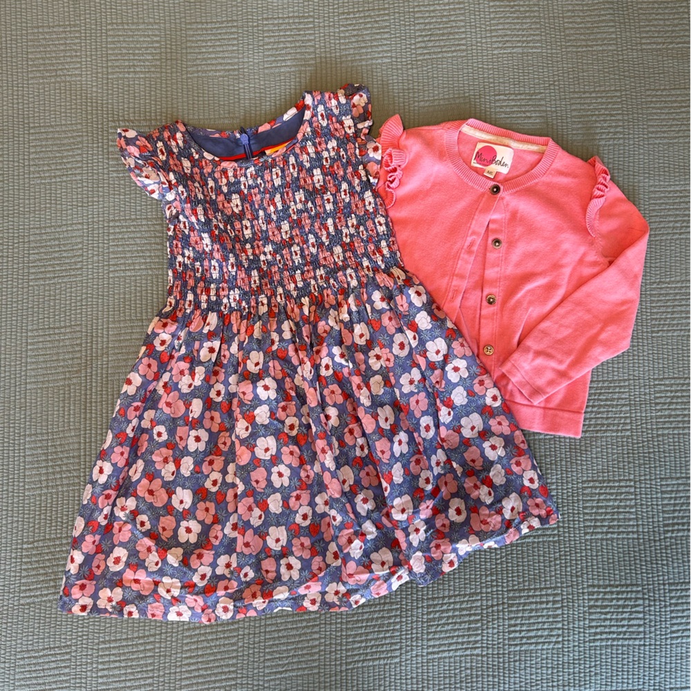 Mini Boden Smocked Woven Dress